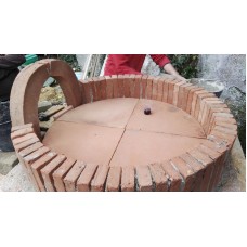 Kit Forno a legna realizzato in biscotto di Casapulla - 130 centimetri